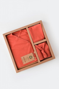 Set de 5 piese pentru nou nascut - 100% bumbac organic - Scortisoara, BabyCosy - Img 10