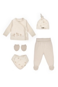 Set de 5 piese pentru nou nascut, Lamb, BabyCosy - Img 2