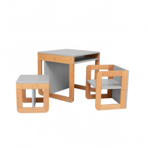 Set mobilier 8in1 Skiddou Mob, Evening shadow, Gri