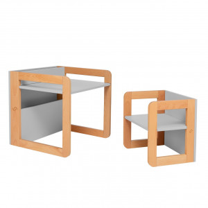 Set mobilier 8in1 Skiddou Mob, Evening shadow, Gri - Img 10