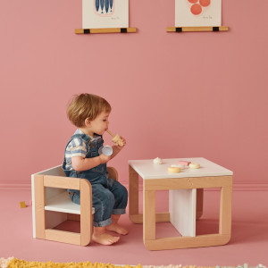 Set mobilier 8in1 Skiddou Mob, Puff catcher, Alb - Img 9