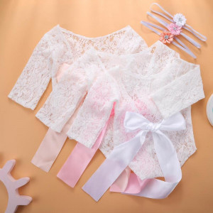 Set pentru poze - body plus bentita pentru nou nascut - Img 11
