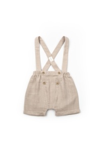 Set tricou, salopeta si sapca TeddyBear, 100% bumbac organic, BabyCosy