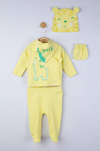 Setul 5 piese nou nascut Ursulet, Tongs baby - Img 2