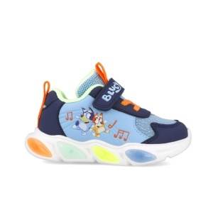 Sneakers Bluey cu luminite Garvalin 251856, albastru - Img 2