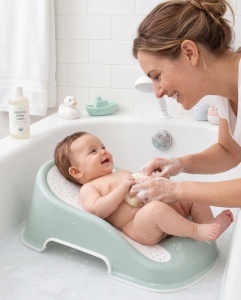 Suport pentru baie Soft Touch BabyJem, Verde - Img 4
