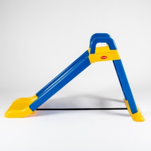Tobogan pentru copii, 140 cm albastru/galben - Img 3