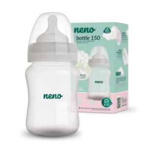 Biberon Neno 150 ml cu tetina silicon, anti-colici, debit lent - Img 9