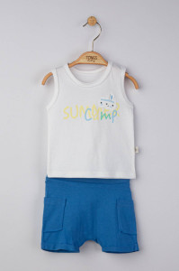 Compleu 2 piese Summer camp pentru baietei, Tongs baby - Img 2
