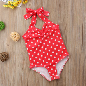 Costum de baie Rosu cu buline Drool - Img 5