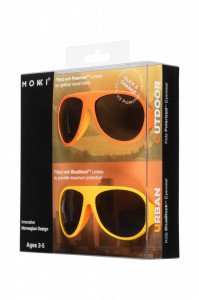 Ochelari de soare pentru copii MOKKI Click & Change, protectie UV, galben, 2-5 ani, set 2 perechi - Img 2