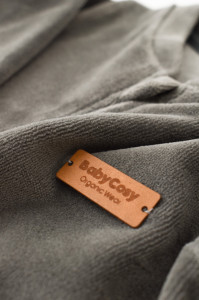 Salopeta cu maneca lunga si fermoar din 80%bumbac organic si 20% poliester - Antracit, BabyCosy - Img 6