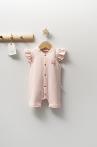 Salopeta cu maneca scurta si volanas nou nascut, Tongs baby - Img 2