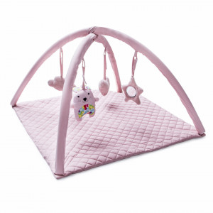 Saltea de activitati cu bara jucarii BabyJem Soft Cotton - Img 5