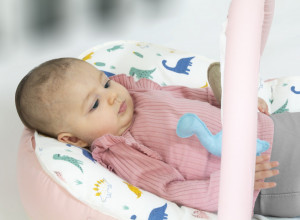 Saltea multifunctionala BabyJem Sit and Play cu bara jucarii - Img 3