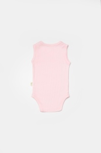 Set 2 body-uri fara maneci Bamboo, roz, BabyCosy, 50% bambus+50% bumbac