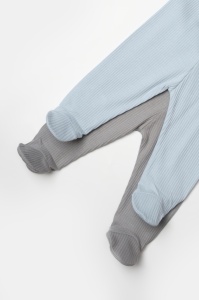 Set 2 pantaloni Bamboo, blue, BabyCosy, 50%bumbac+50% bambus