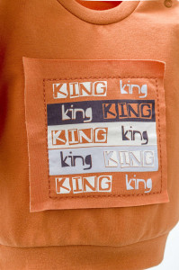 Set 2 piese cu bluzita si pantalonasi cu buzunare King, Tongs baby - Img 3