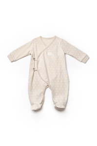 Set 2 salopete petrecute TeddyBear, 100%bumbac organic, BabyCosy