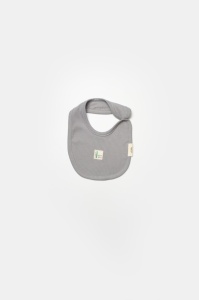 Set 4 piese:body, pantaloni, baveta si caciulita Bamboo, gri, BabyCosy, 50% bumbac+50%bambus