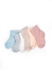 Set 6 perechi ciorapi nou-născut, mix, BabyCosy - Img 3