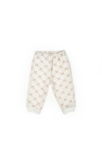 Set bluză și pantalon, Bow, BabyCosy, 100%bumbac organic, Stone - Img 6