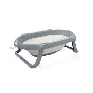 Set cadita pliabila de baie Babyjem, 5 piese, antracit - Img 2