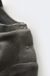 Set Curcubeu cu bluzita cu maneca lunga si pantaloni lungi din 80%bumbac organic si 20% poliester - Antracit, BabyCosy - Img 7