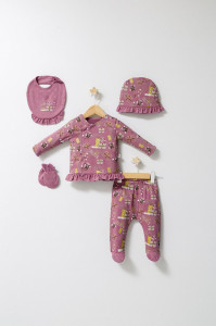Set de 5 piese pentru nou nascut Fun Penguin, Tongs baby - Img 2