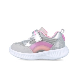 Sneakers cu leduri si curcubeu Garvalin 252801, argintiu