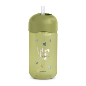 Sticlă de apă fără picurare, Bears, 340 ml, verde, Suavinex - Img 3