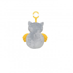 Jucarie bufnita de plus pentru copii Skiddou Marit, cu sunete albe, 25x11 cm - Img 10