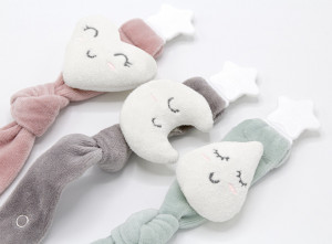 Lant pentru suzeta din material textil cu steluta BabyJem - Img 5