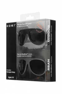 Ochelari de soare pentru copii MOKKI Click & Change, protectie UV, negru, 2-5 ani, set 2 perechi - Img 2