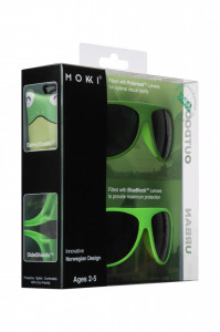 Ochelari de soare pentru copii MOKKI Click & Change, protectie UV, verde, 2-5 ani, set 2 perechi - Img 4