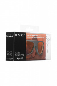 Ochelari de soare pentru copii MOKKI Click & Change ScreenSafe, protectie ecran, 2-5 ani, gri - Img 5