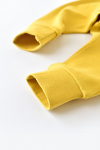 Pantaloni Bebe Unisex din bumbac organic Galben deschis