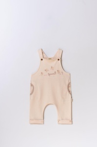 Salopetă cu bretele, Lamb, BabyCosy, 100% bumbac organic - Img 6