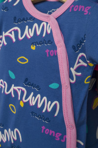 Salopeta cu caciulita pentru bebelusi Colorful autum, Tongs baby - Img 3