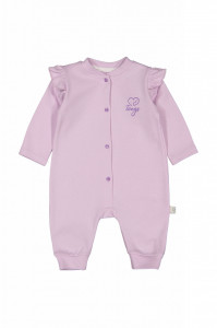 Salopeta cu maneca lunga si volanas nou nascut LILA, Tongs baby - Img 3