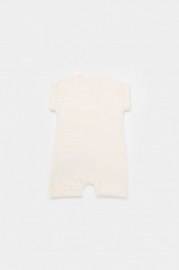 Salopeta de vara din muselina, BabyCosy, 100% bumbac organic, ecru