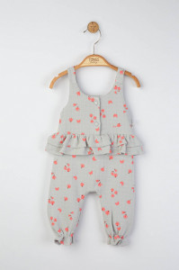 Salopeta de vara din muselina pentru bebelusi Natural, Tongs baby