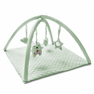 Saltea de activitati cu bara jucarii BabyJem Soft Cotton - Img 6