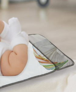 Saltea de infasat Grey pliabila cu sistem siguranta bebelusi BabyJem - Img 11