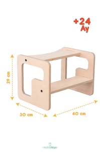 Scaun inaltator tip scara cu 2 trepte pentru copii, model 3, MamaToyz