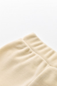 Set 3 piese Broscuta cu body, pantalonasi si vestuta din 80%bumbac organic si 20% poliester - Crem, BabyCosy - Img 8