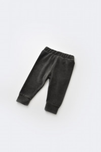 Set Curcubeu cu bluzita cu maneca lunga si pantaloni lungi din 80%bumbac organic si 20% poliester - Antracit, BabyCosy - Img 8