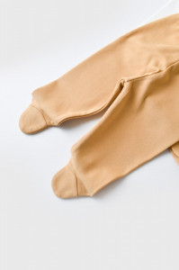 Set de 10 piese pentru nou nascut - 100% bumbac organic - Mustar, BabyCosy - Img 11