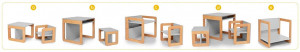 Set mobilier 8in1 Skiddou Mob, Evening shadow, Gri - Img 2