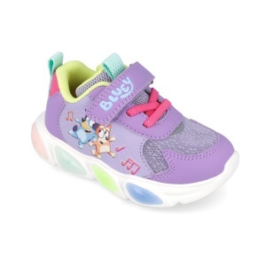 Sneakers Bluey cu luminite Garvalin 251856, roz - Img 2